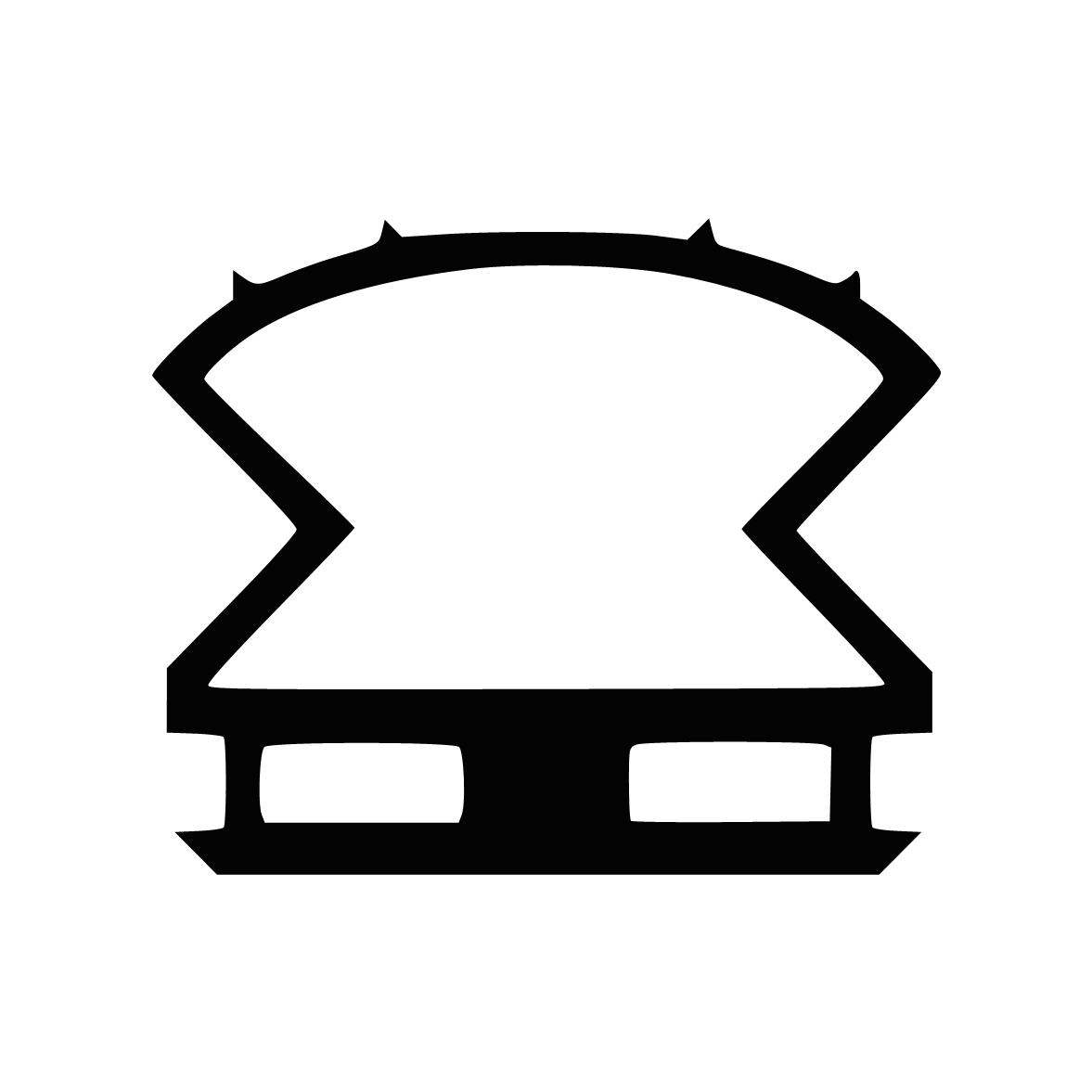 Kühlschrankdichtungen - Kühlschrankdichtungsrahmen | Höhe: 19,2 mm | Farbe: schwarz