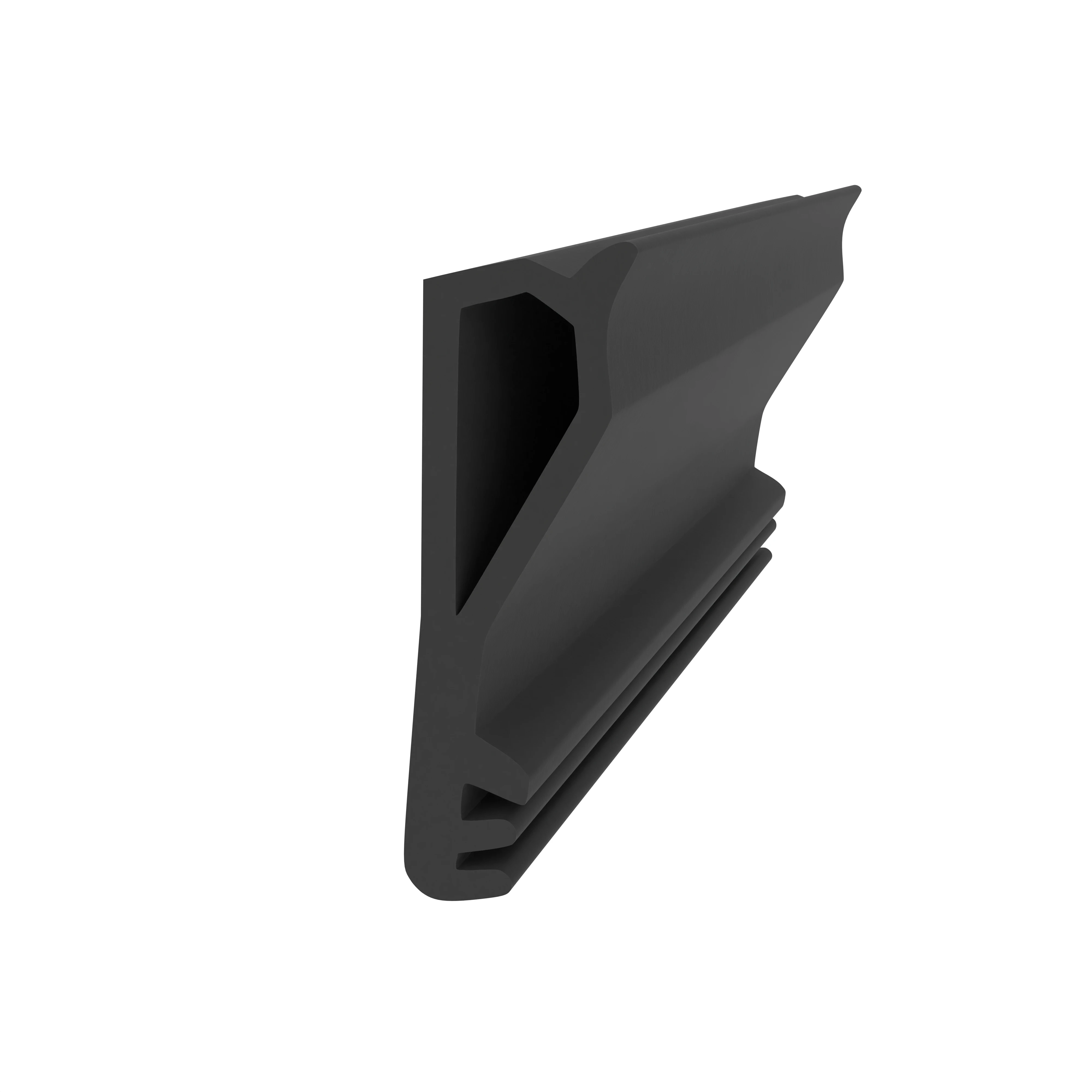 Flügelfalzdichtung für Holzelemente | 22 mm Falzhöhe | Farbe: schwarz