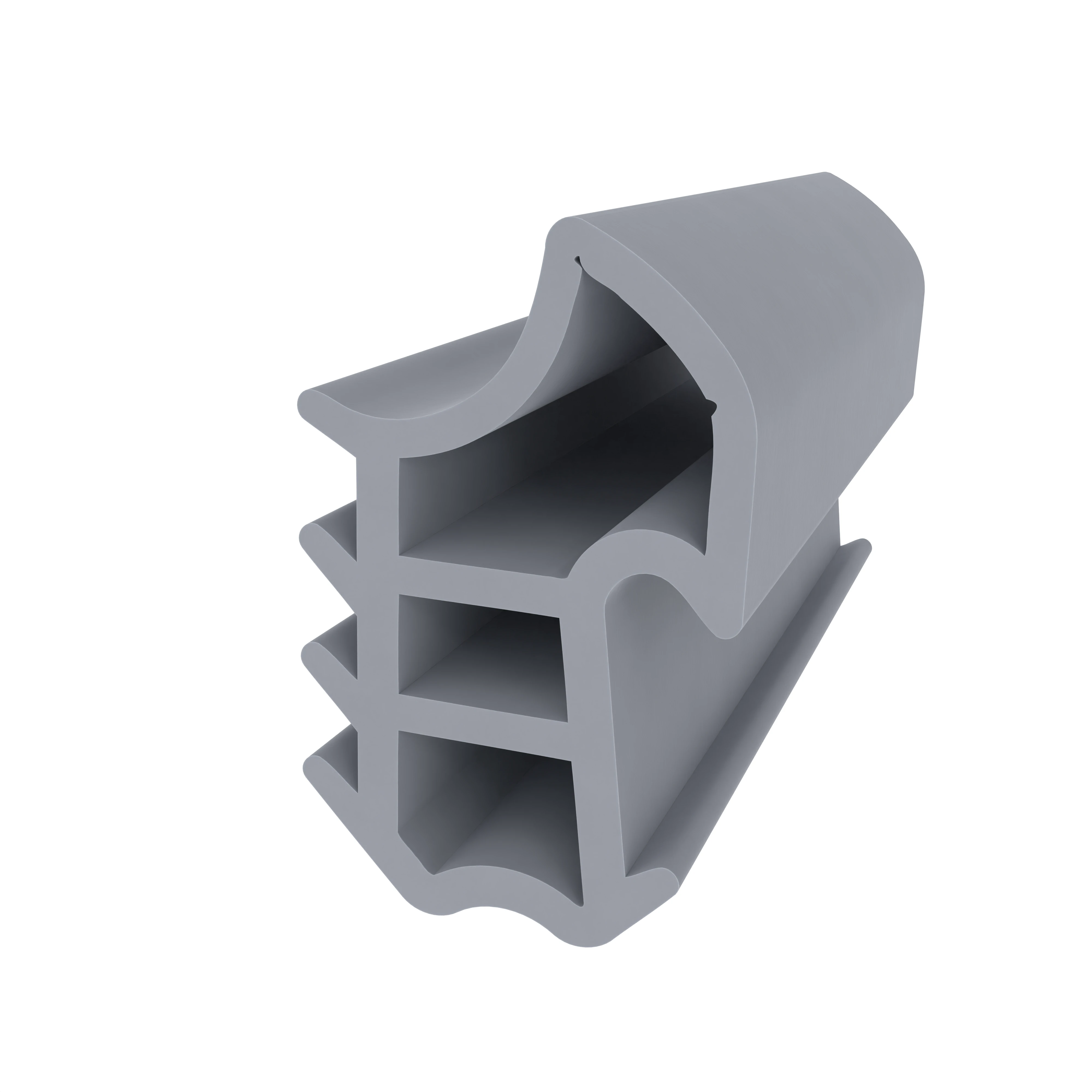 Stahlzargendichtung für Stahlprofile | 14 mm Breite | Farbe: grau