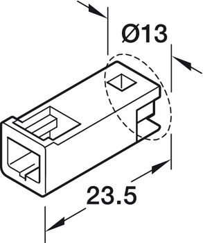 Beleuchtung - Verlängerungsleitung für Häfele Loox5 | Nennspannung: 24 V | Länge: 2000 mm