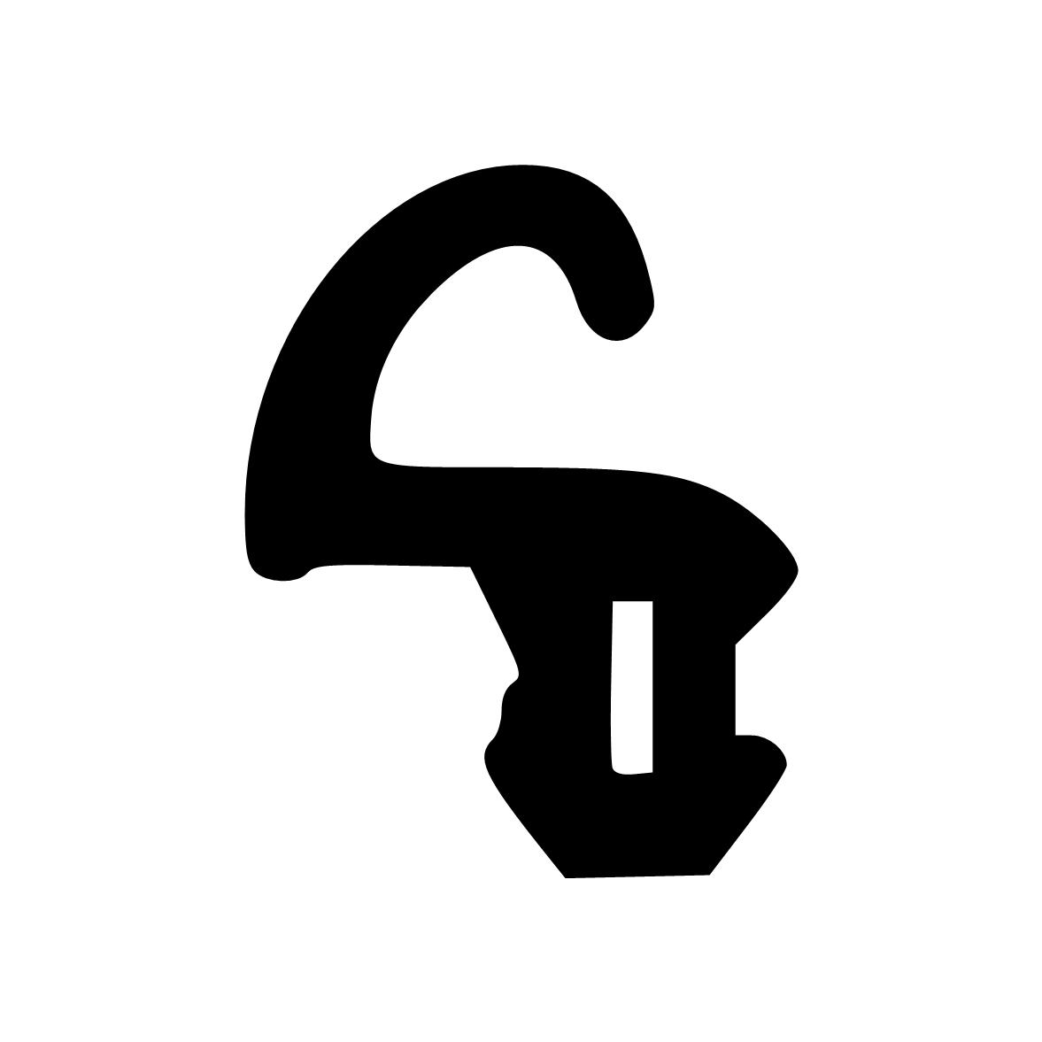 Lippendichtungen - Anschlagdichtung mit Lippe und profiliertem Fuß | 11 mm Höhe | Farbe: schwarz