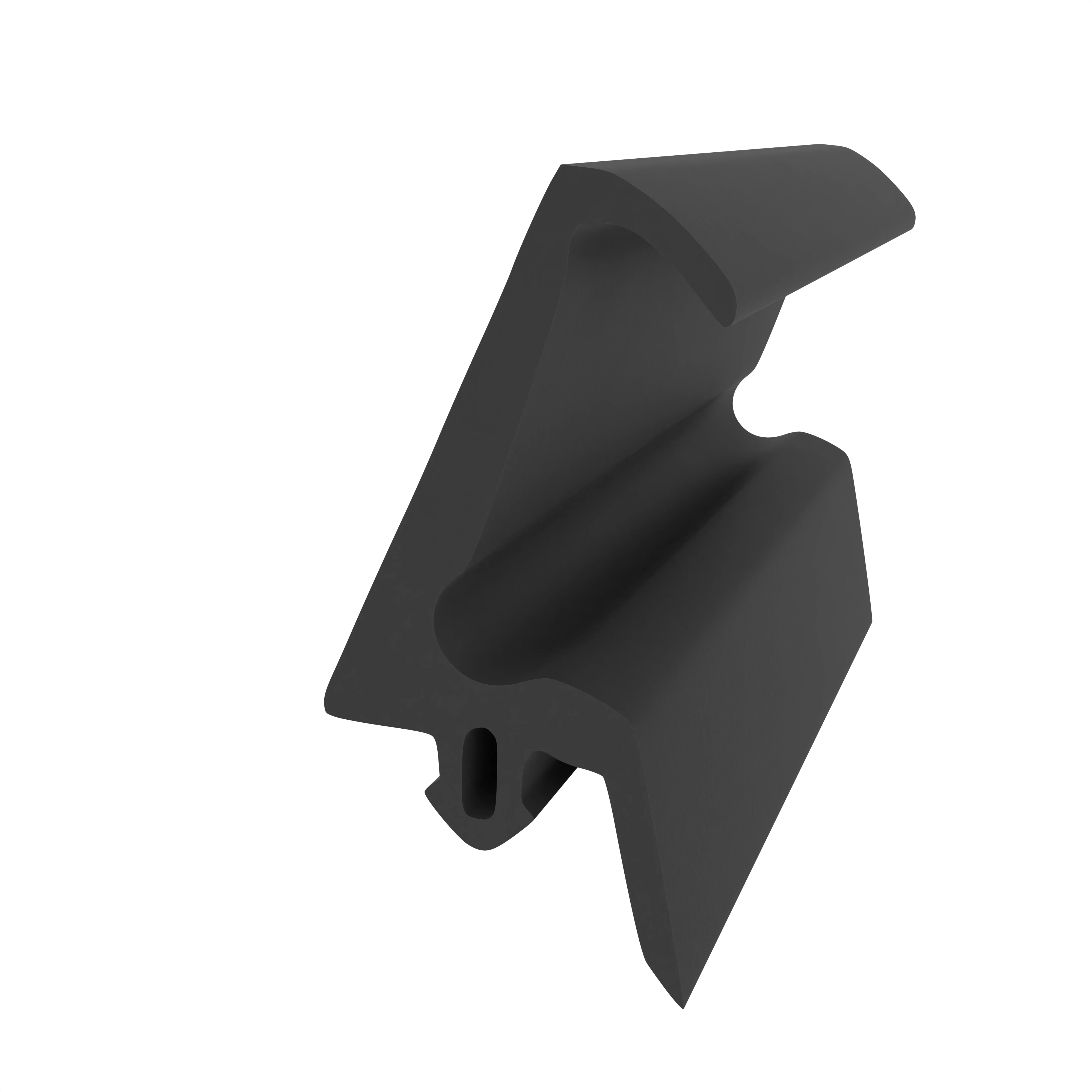 Mitteldichtungen - Mitteldichtung für Metall- und Alufenster | 25,5 mm Höhe | Farbe: schwarz