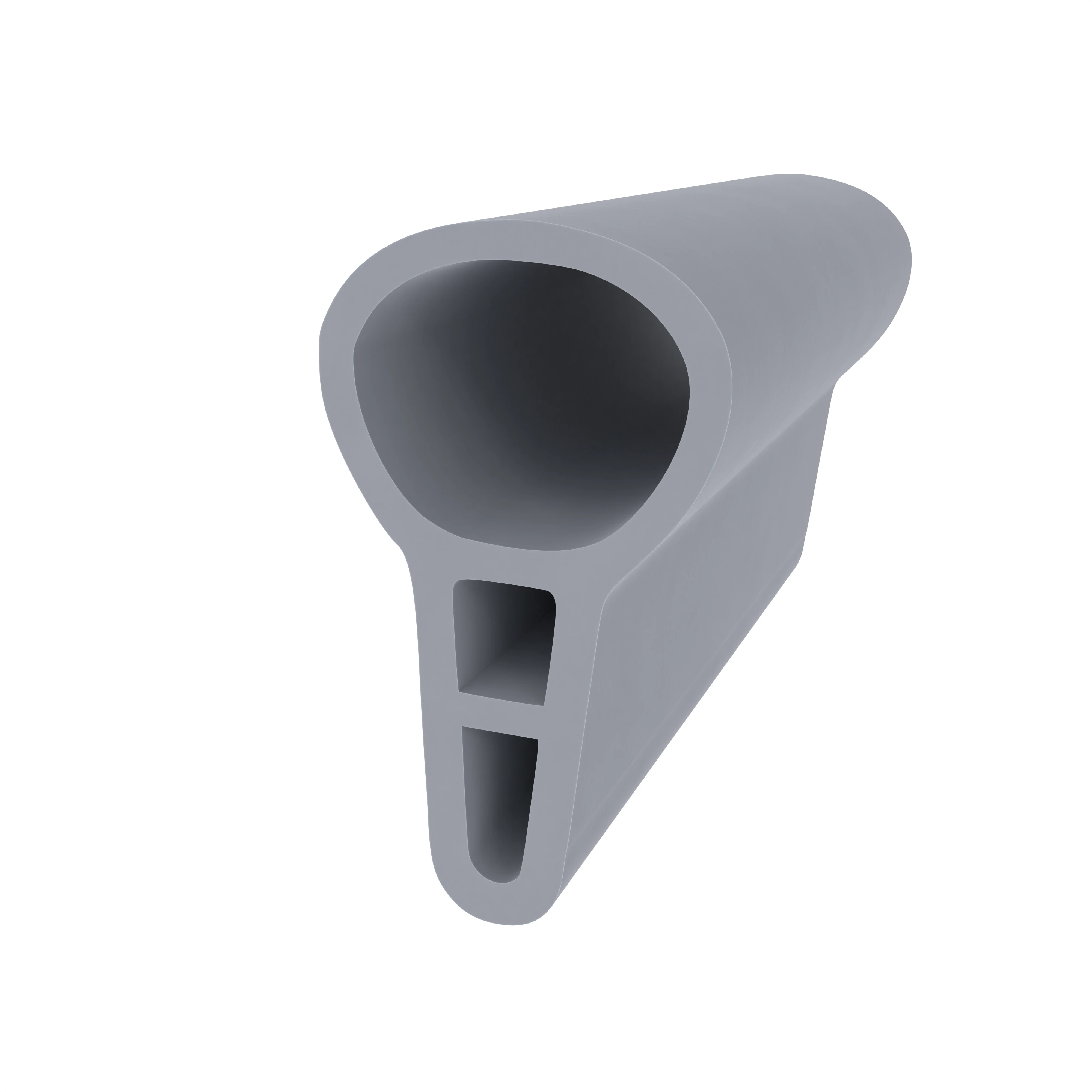 Türrahmen Dichtung - Stahlzargendichtung für Metalltüren | 22 mm Höhe | Farbe: grau