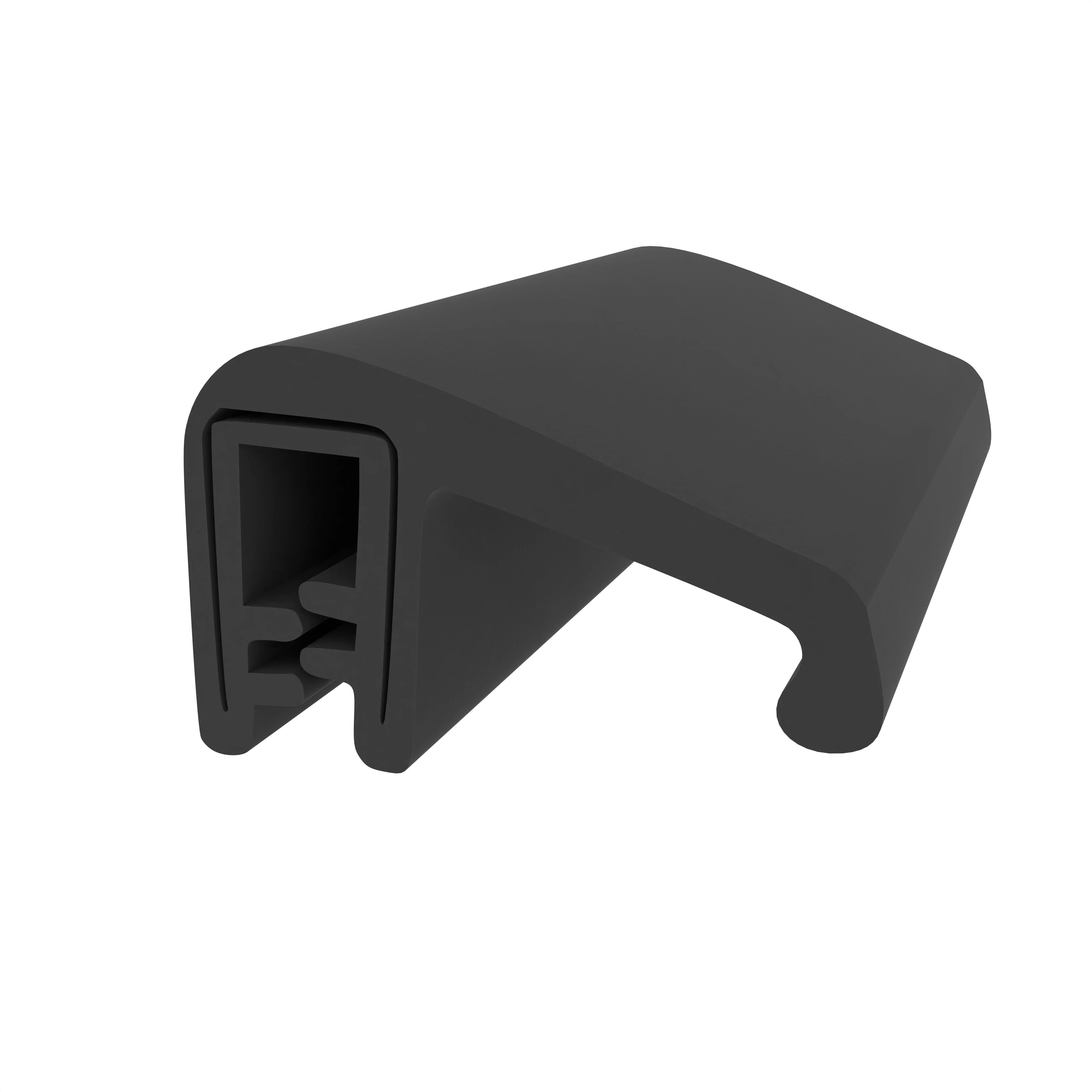 Kantenschutz - Kantenschutzprofil | Klemmbereich: 1 – 3 mm | Farbe: schwarz