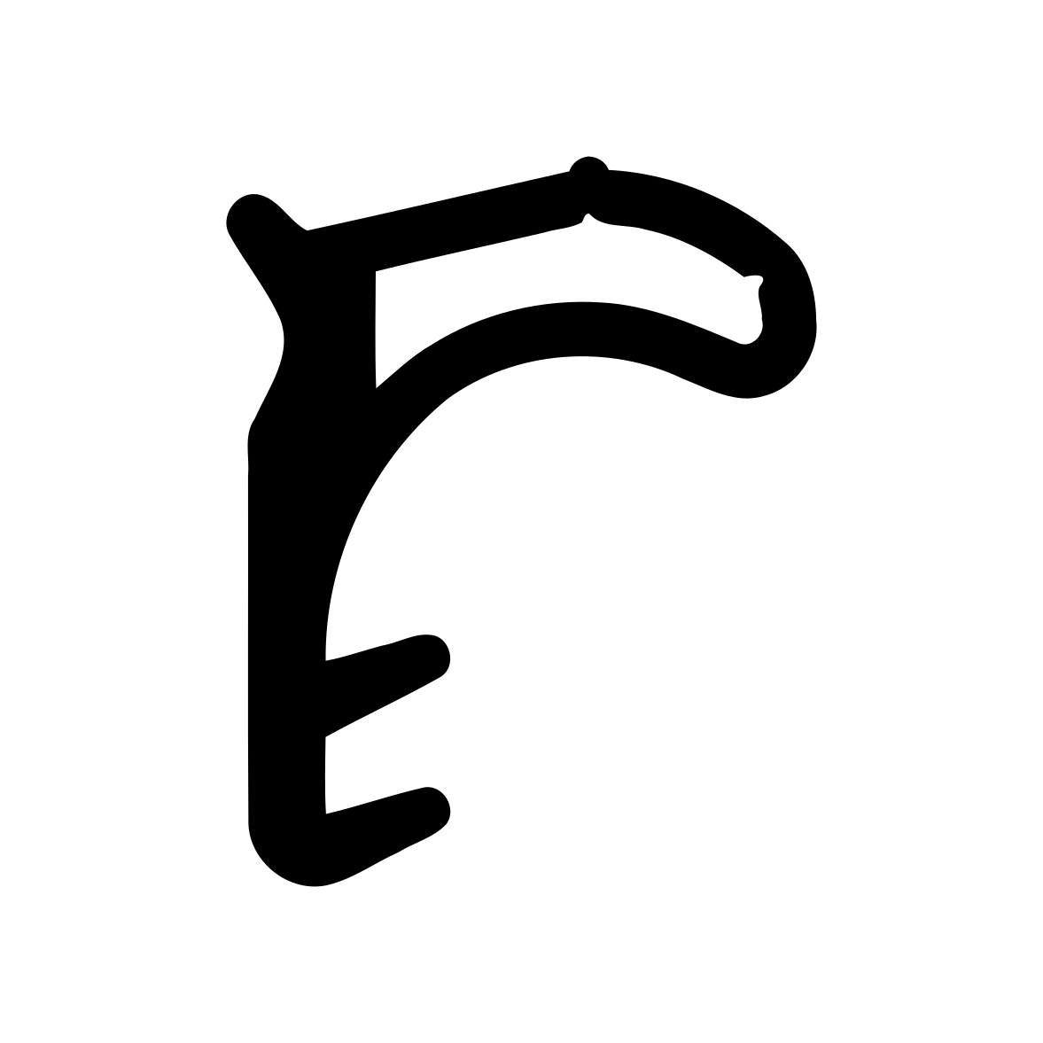 Türrahmen Dichtung - Stahlzargendichtung für Stahltüren | 18 mm Höhe | Farbe: weiß