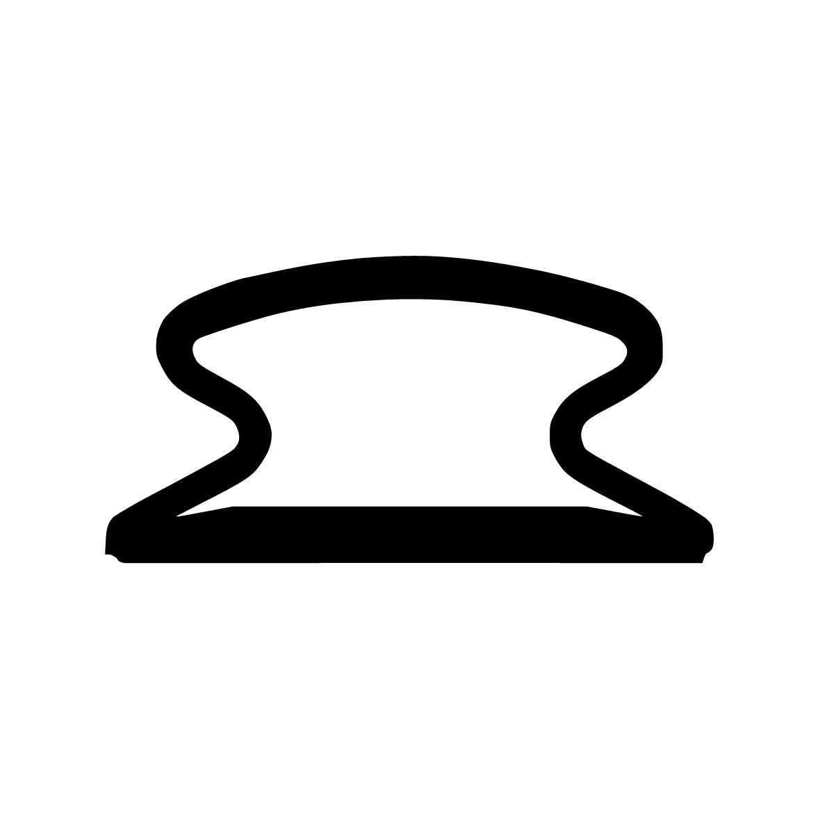 Türdichtung selbstklebend - Selbstklebende Stahlzargendichtung | Stangenware | Farbe: grau