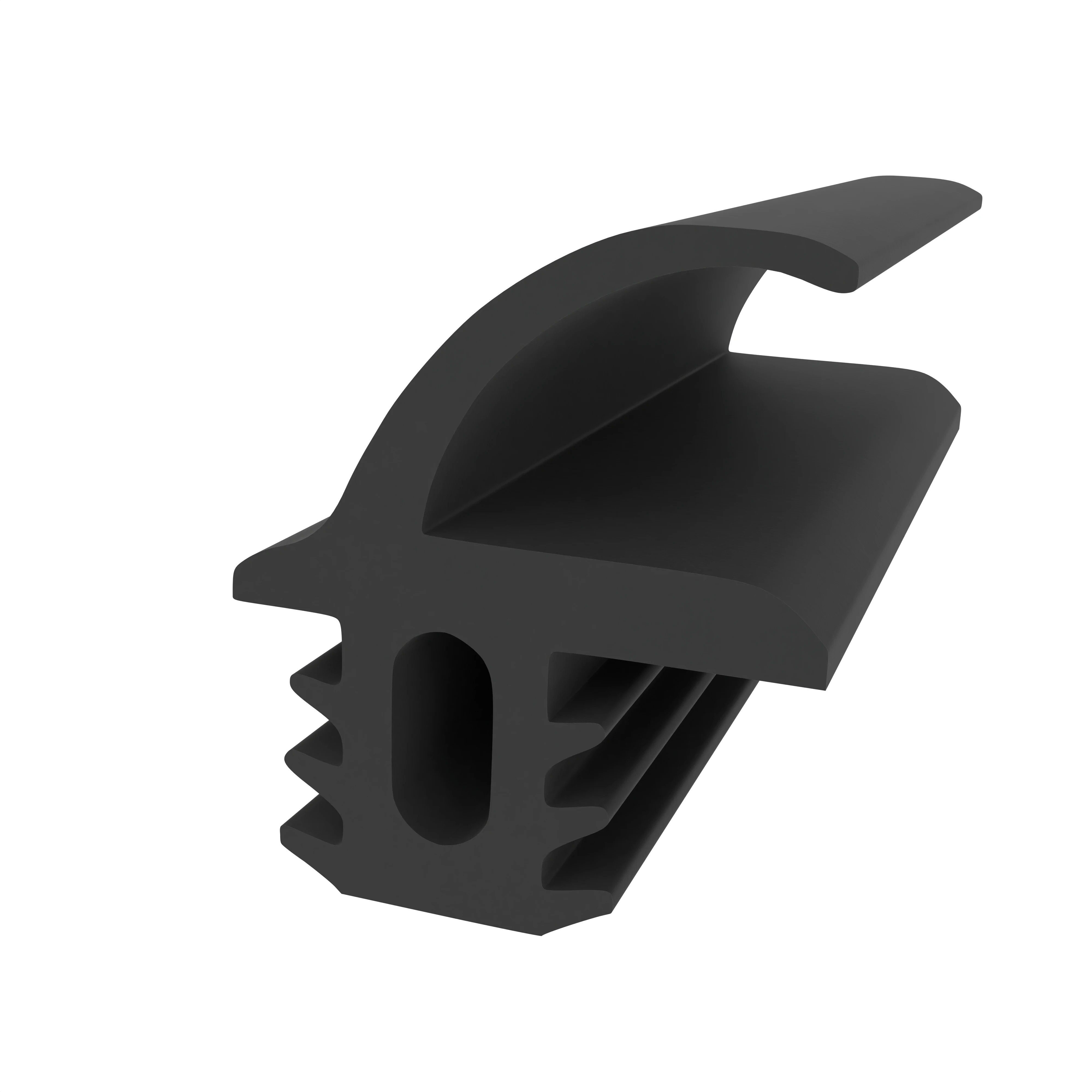 Kühlschrankdichtung Meterware | Höhe: 23 mm | Farbe: schwarz