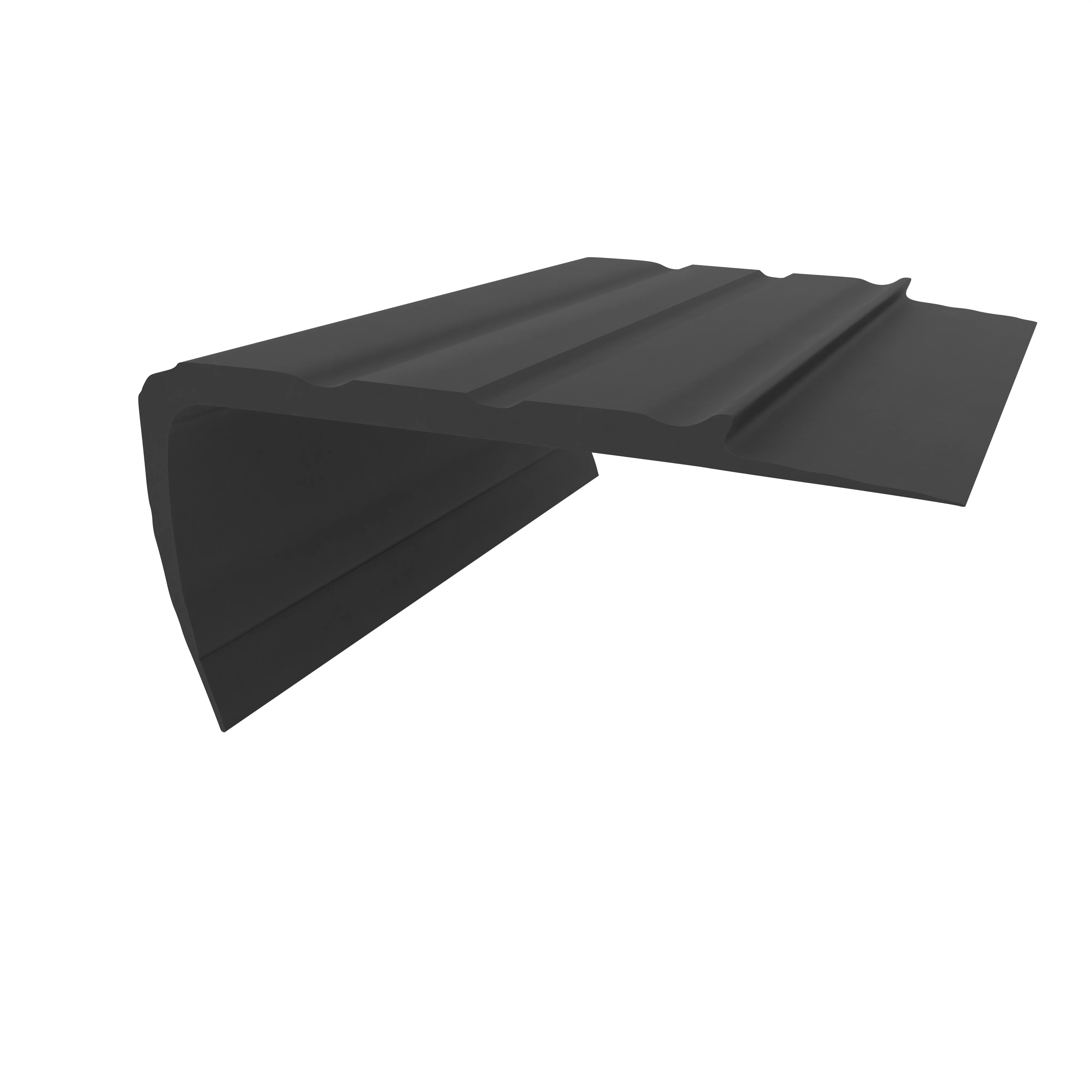 Treppe, Treppenstufen, Halbhart-PVC in schwarz