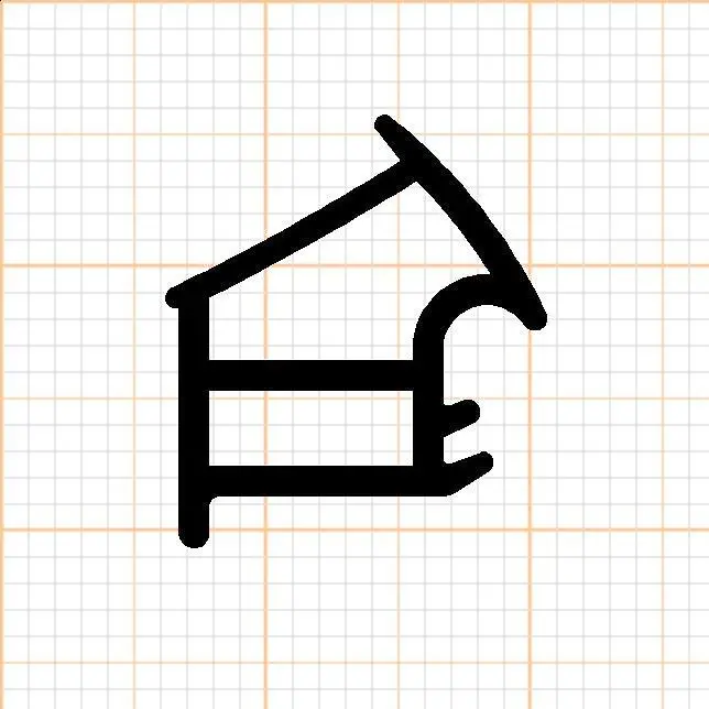 Türrahmen Dichtung - Stahlzargendichtung für Novoferm C 205 | 13,5 mm Höhe | Farbe: grau