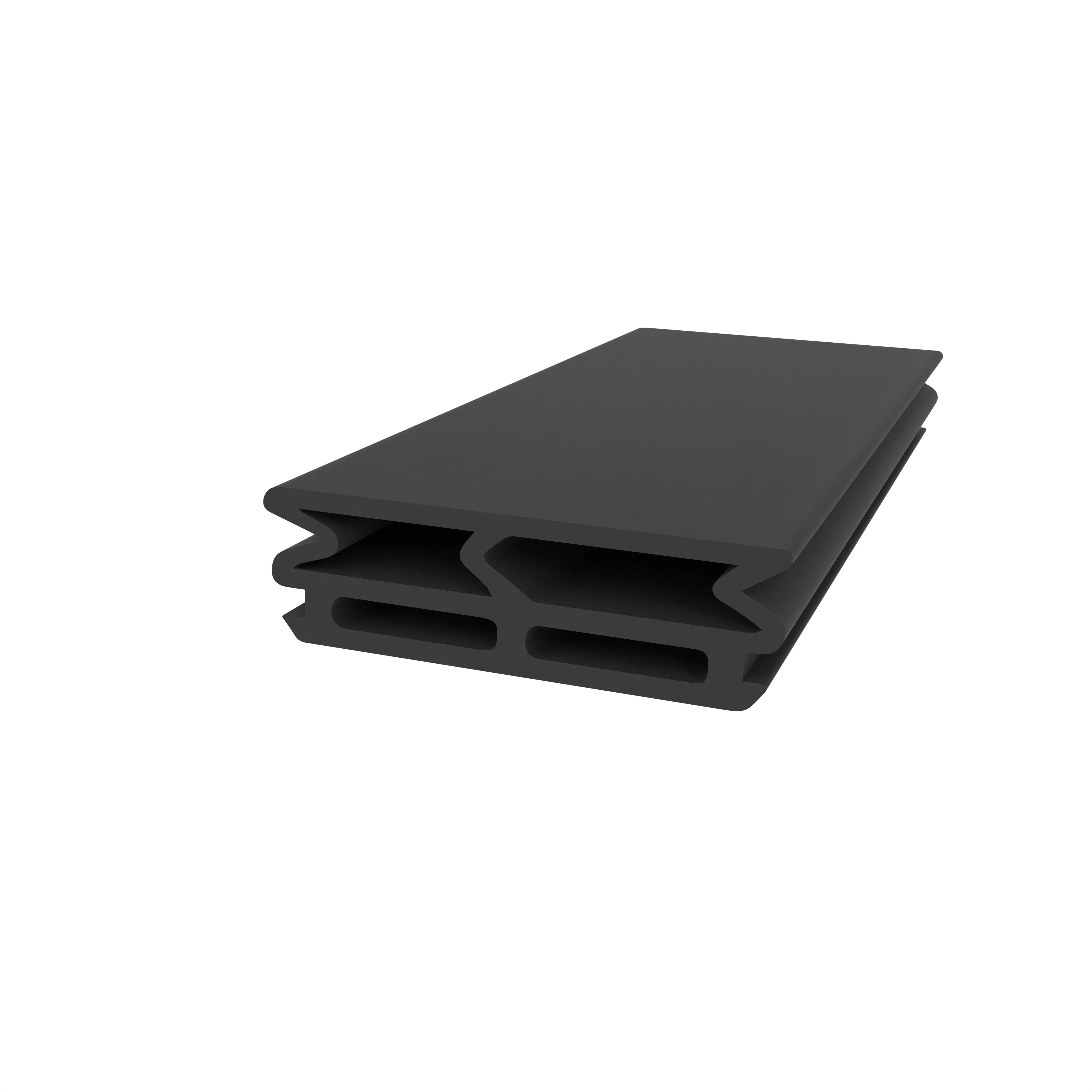 Anschlagdichtung mit Schlauch für Wicona | 9 mm Höhe | Farbe: schwarz 