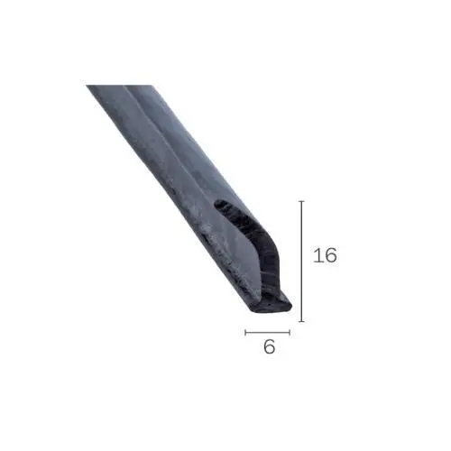 Scheibendichtung für Fahrzeuge | Höhe: 16 mm | Farbe: schwarz Scheibendichtung für Fahrzeuge | Höhe: 16 mm | Farbe: schwarz