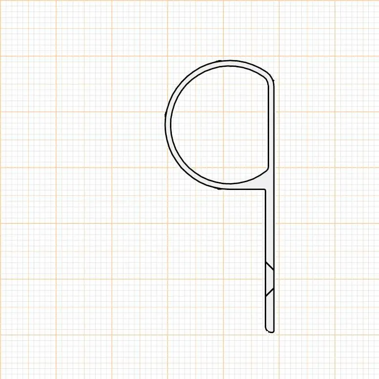 Fingerschutzprofile - Bandseitensicherungen | Länge: 1750 mm | Farbe: Silber