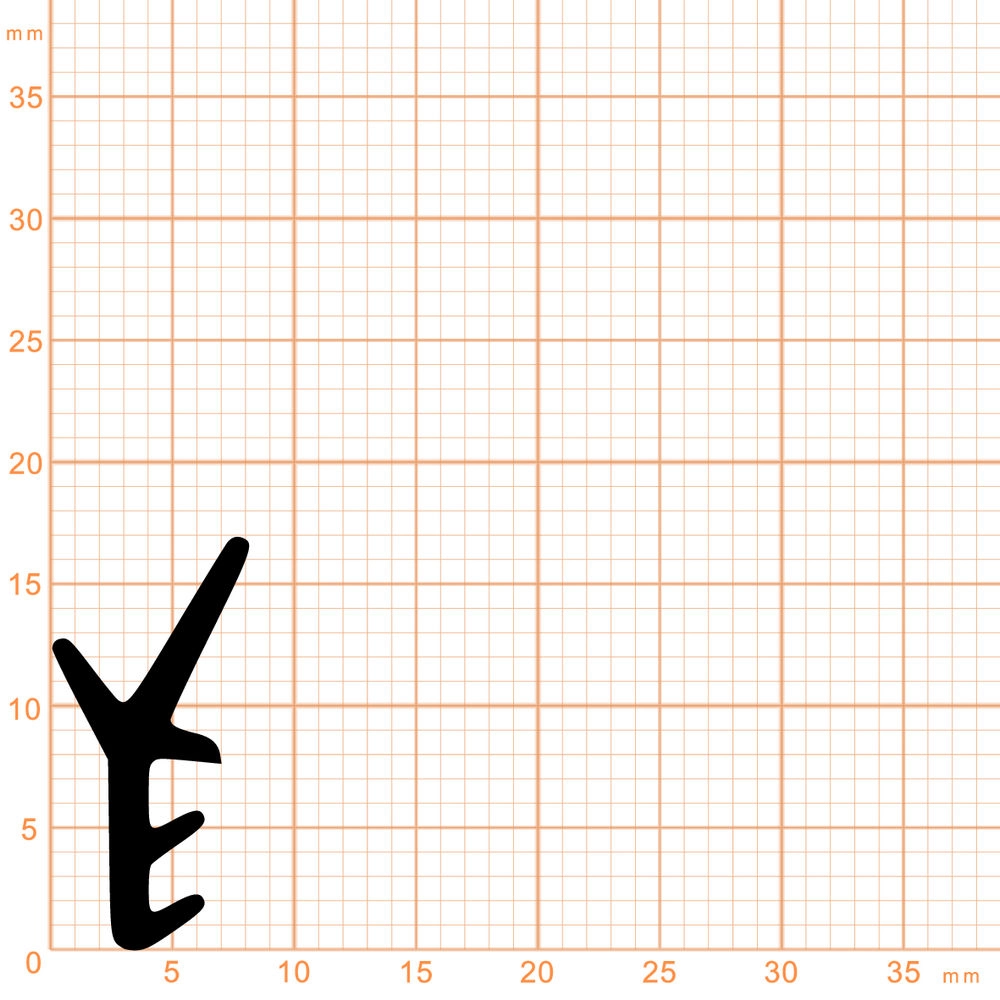Hebe-Schiebe-Türdichtungen - Hebeschiebetürdichtung | Höhe: 17 mm | Farbe: weiß