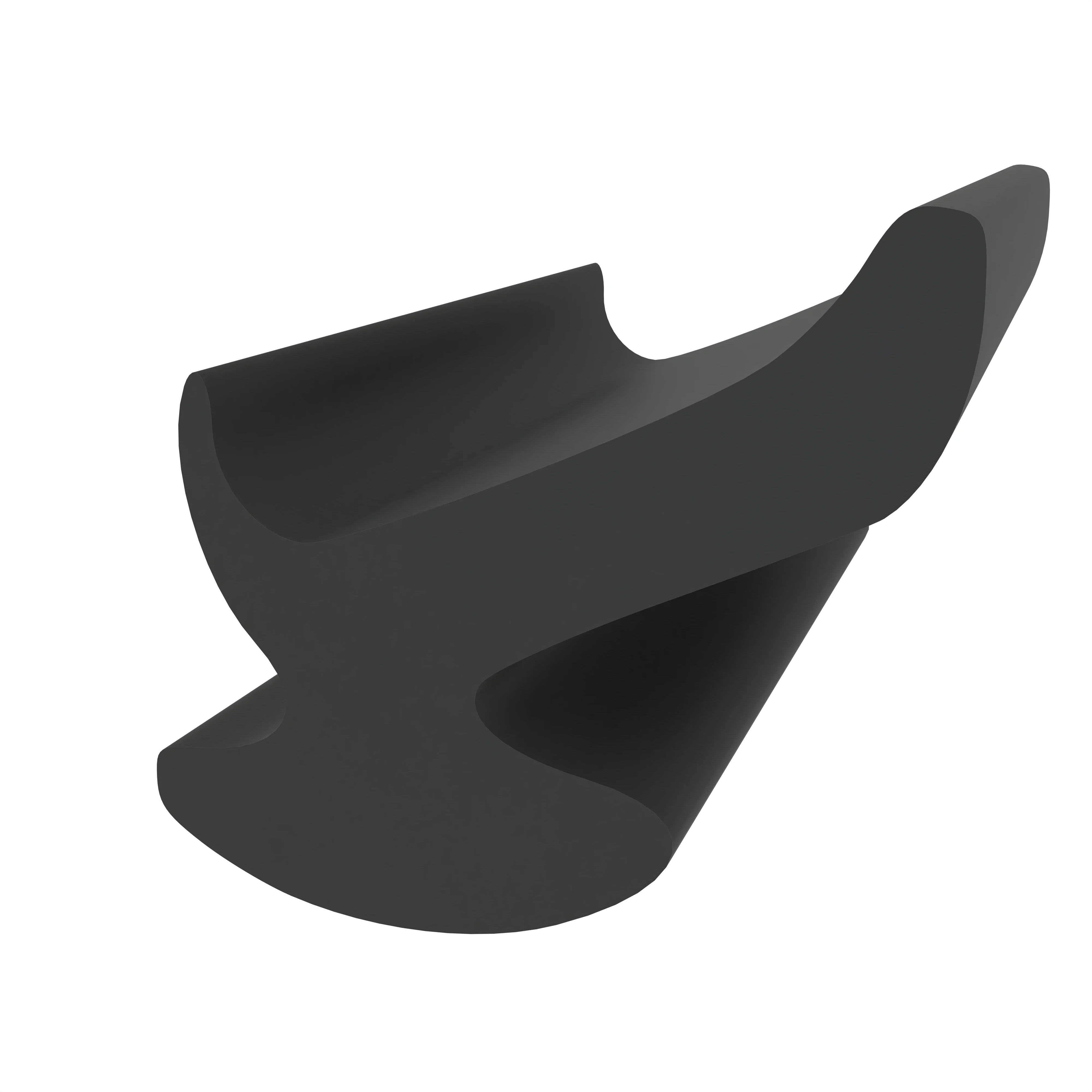 Lippendichtungen - Anschlagdichtung mit Lippe und profiliertem Fuß | 6 mm Höhe | Farbe: schwarz 