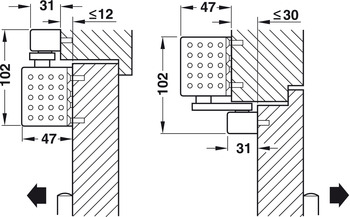 Obentürschließer Dorma TS 92B | Schließkraft: 1–4 nach EN 1154 | Farbe: silber