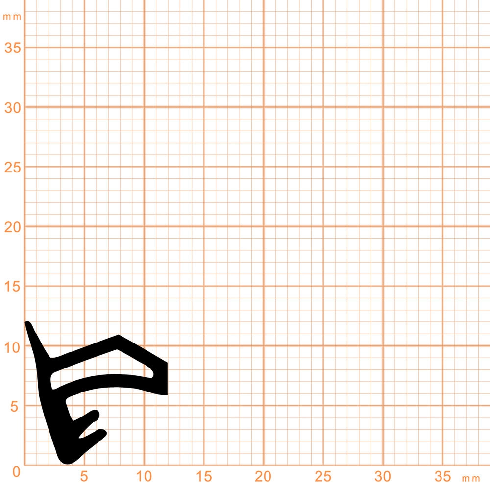 Türrahmen Dichtung - Holzzargendichtung für Zimmertüren | 4 mm Nut | Farbe: beige