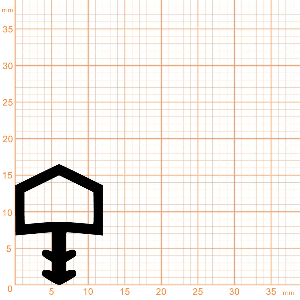 Türrahmen Dichtung - Holzzargendichtung für Haustüren | 9 mm Falzbreite | Farbe: beige