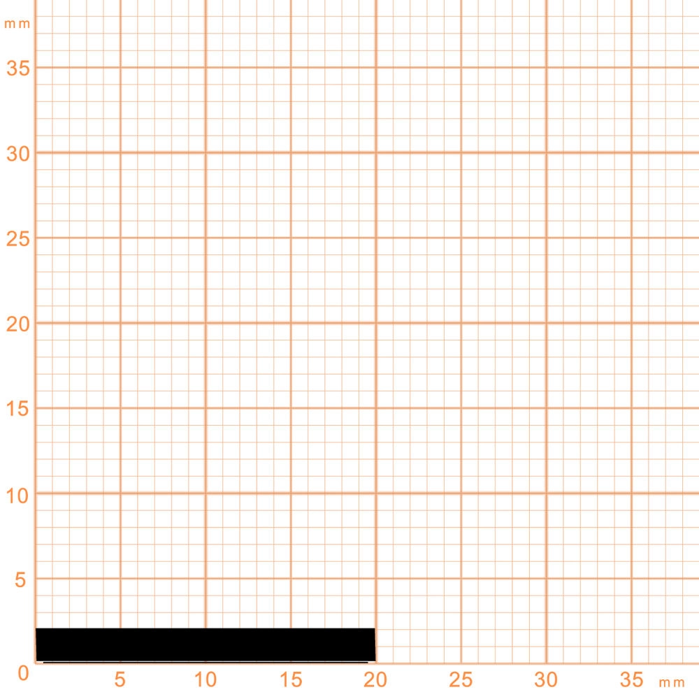 Moosgummi - Moosgummidichtung selbstklebend | 2 mm Höhe | Farbe: schwarz