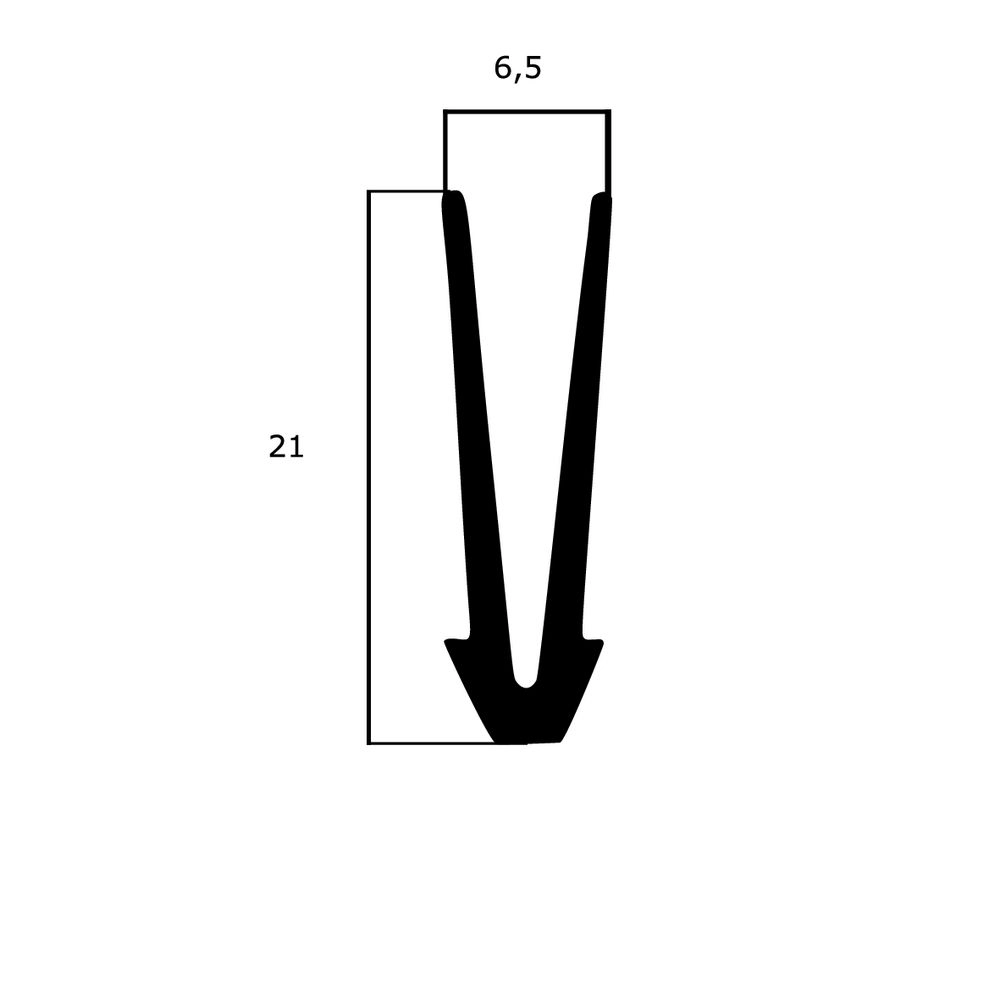 Kantenschutz - U-Profil in schwarz