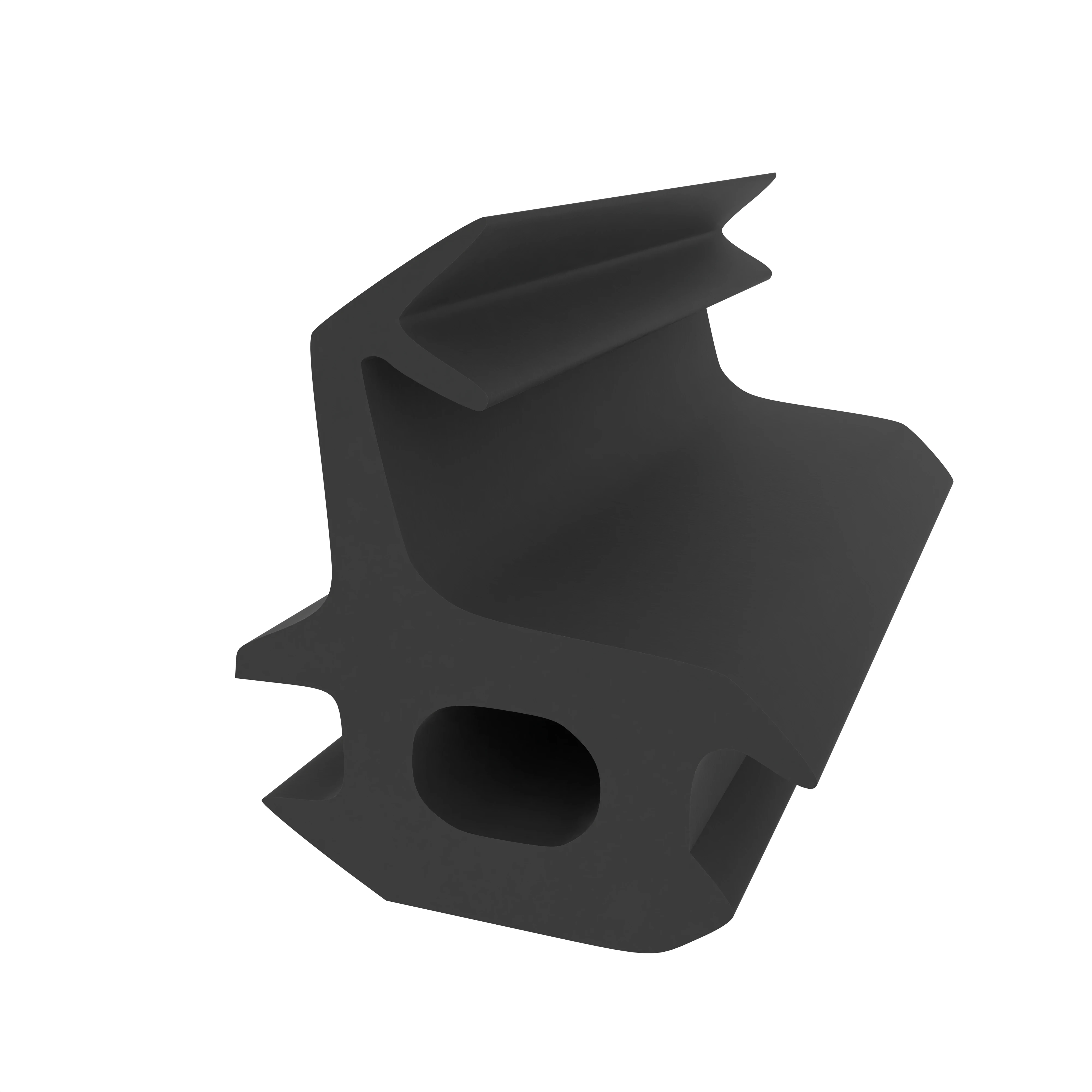 Mitteldichtung für Metall- und Alufenster | 15 mm Höhe | Farbe: schwarz