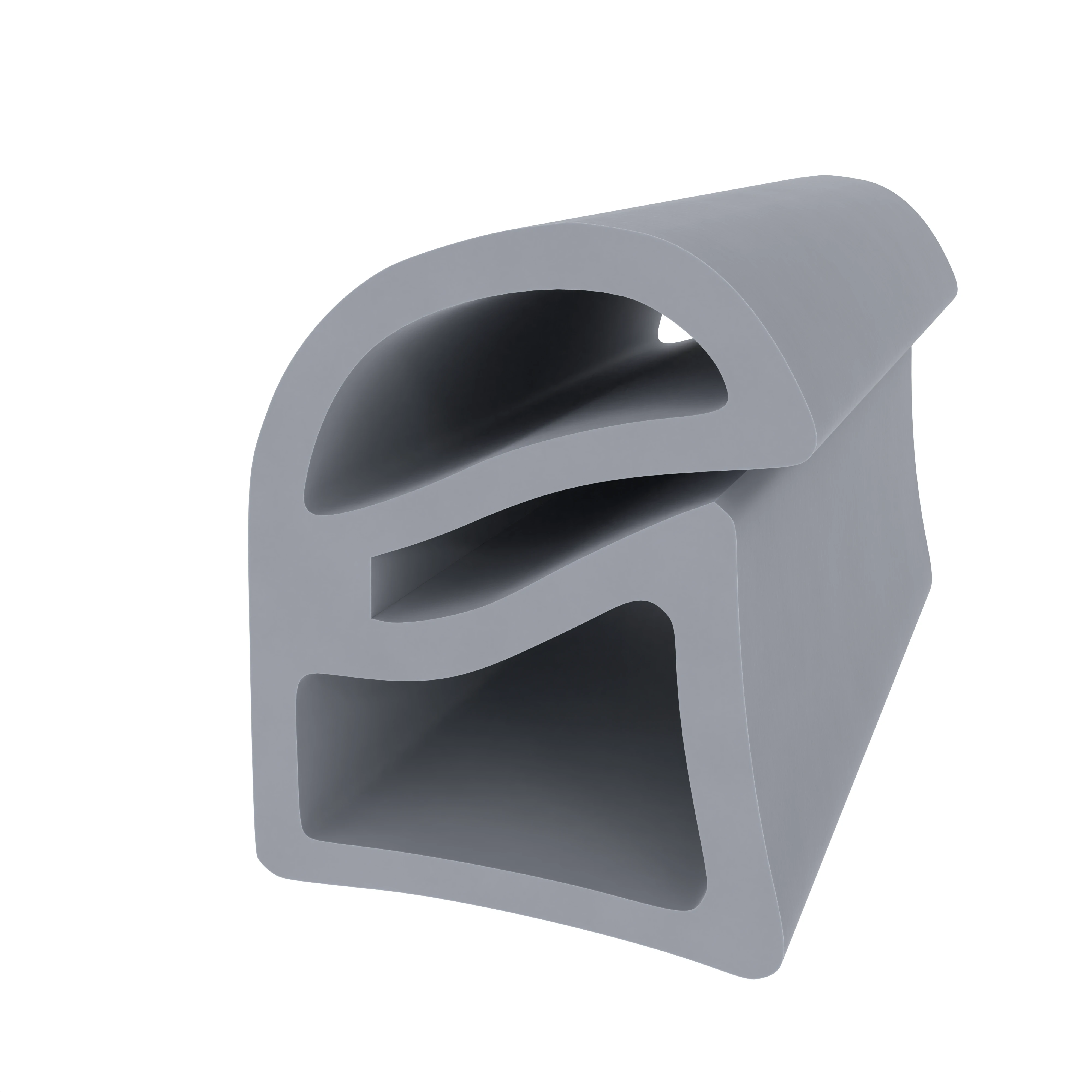 Türrahmen Dichtung - Stahlzargendichtung für Stahlrahmen | 18 mm Höhe | Farbe: grau