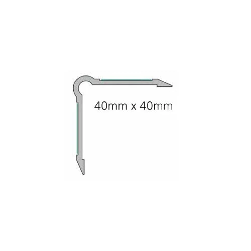 Kantenschutz - Mauerkantenschutz | Winkelinnenmaß: 13 x 13 mm | Farbe: grau