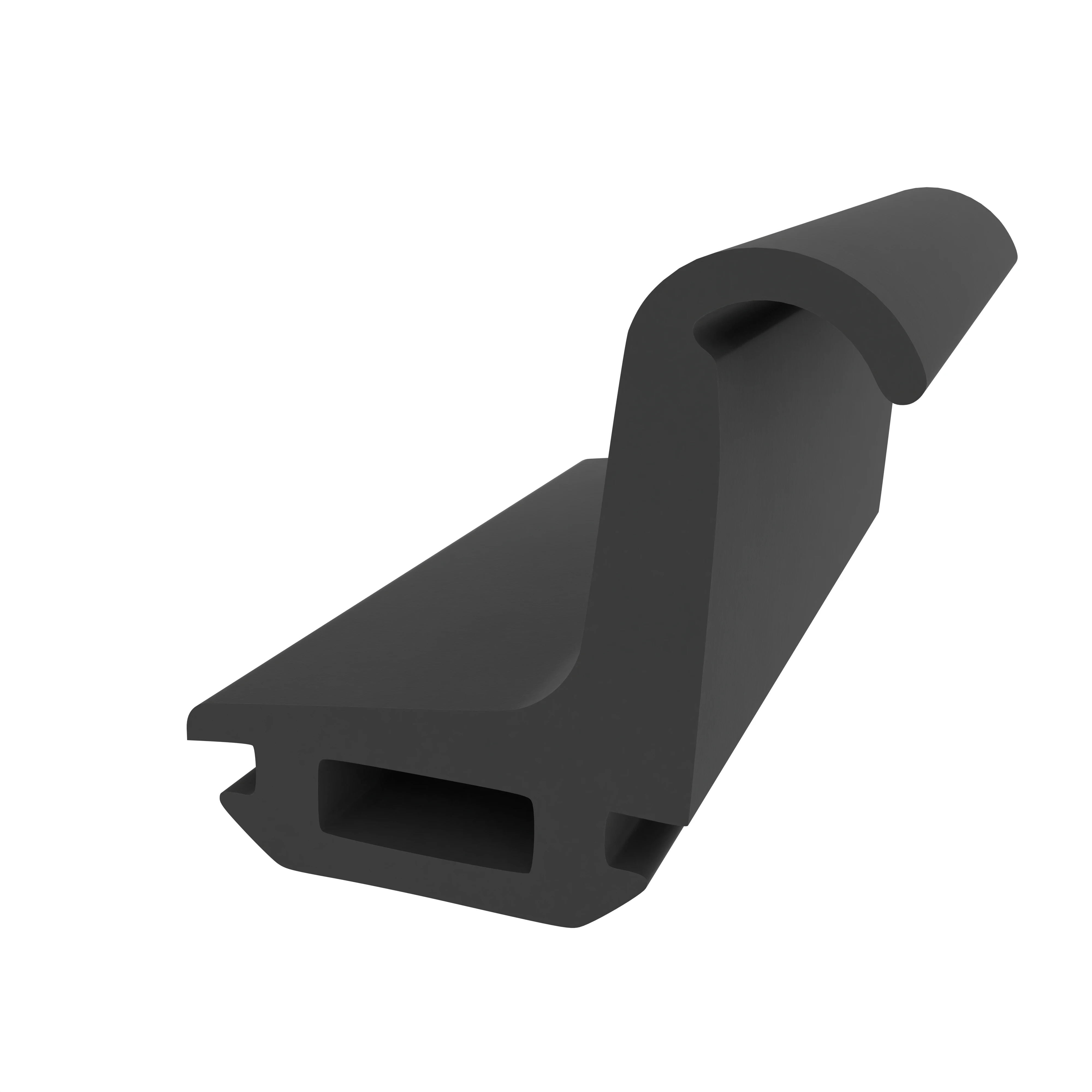 Türrahmen Dichtung - Mitteldichtung für Metall- und Alufenster | 21,5 mm Höhe | Farbe: schwarz