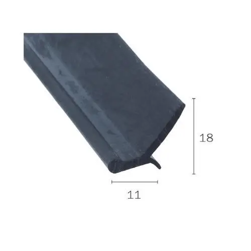 Autotürdichtung | Höhe: 18 mm | Farbe: schwarz Autotürdichtung | Höhe: 18 mm | Farbe: schwarz