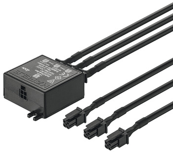 Multi-Netzteil-Box für Häfele Loox | Maße: 50 x 40 x 19 mm | Kabellänge: 1000 mm