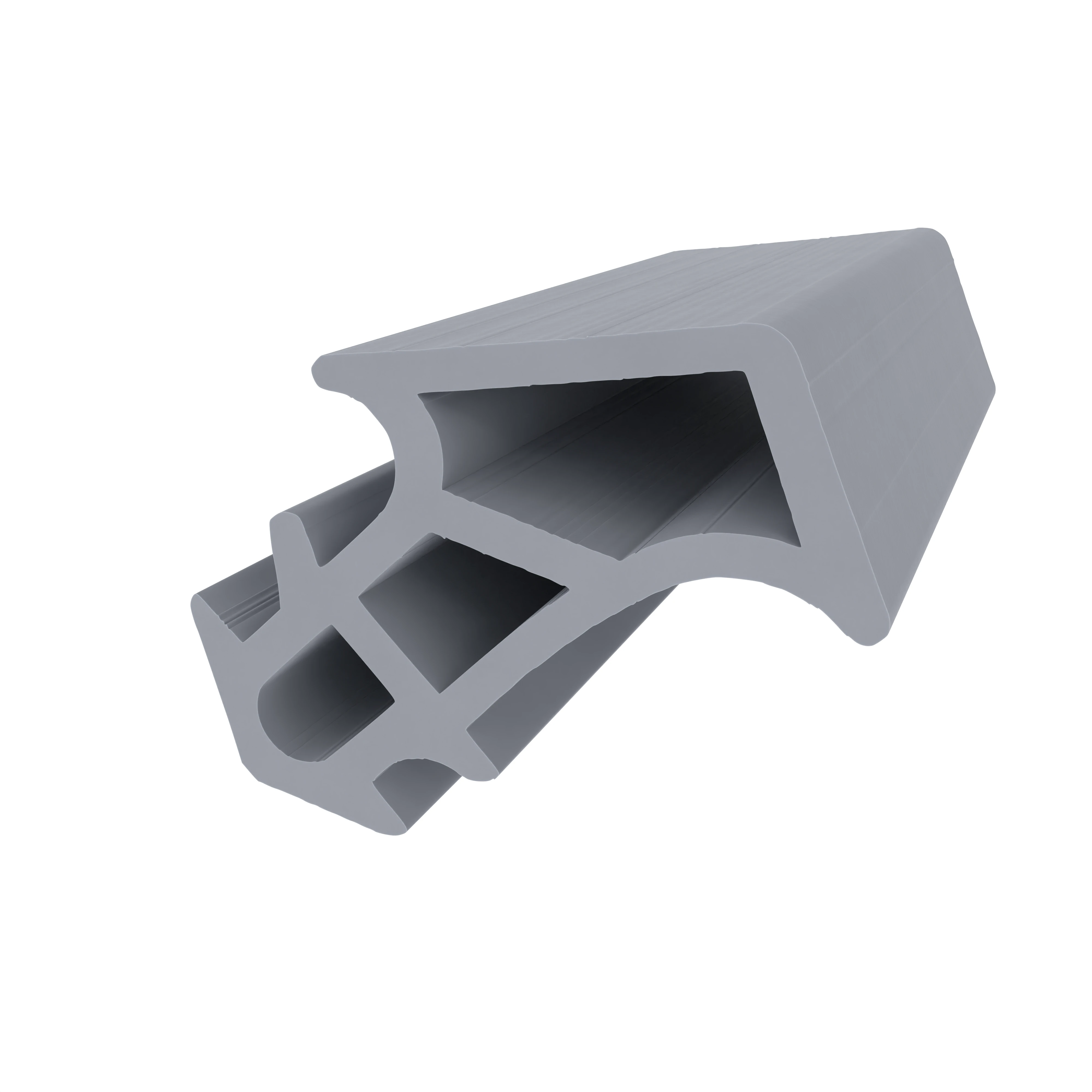 Türrahmen Dichtung - Stahlzargendichtung für Stahlprofile | 20 mm Breite | Farbe: grau