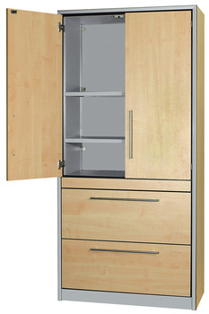 Verbinder & Bodenträger - Verbindergehäuse von Häfele Minifix 15 | Bohrtiefe: 14 mm +0,5 mm | Für Holzdicke ab 19 mm