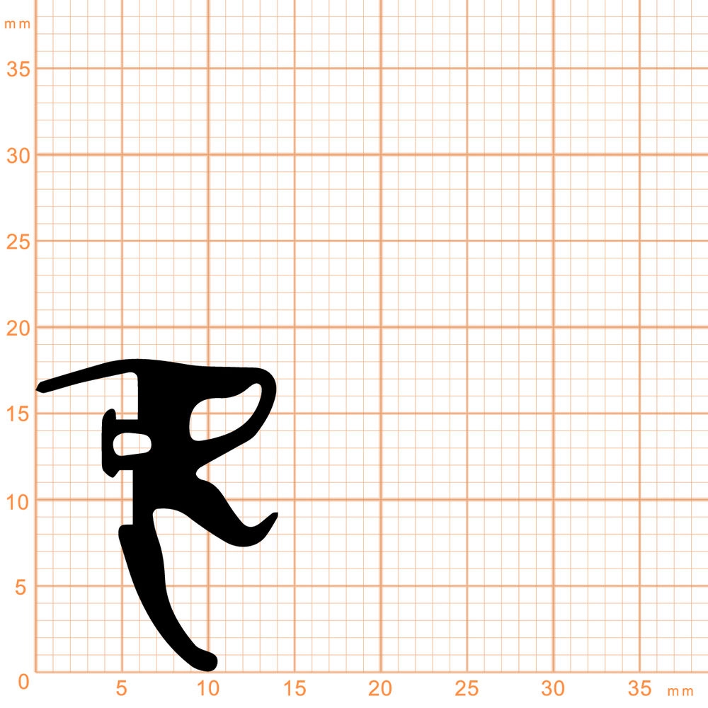 Verglasungsdichtungen - Verglasungsdichtung für Wicona Fenster | 14 mm Breite | Farbe: schwarz