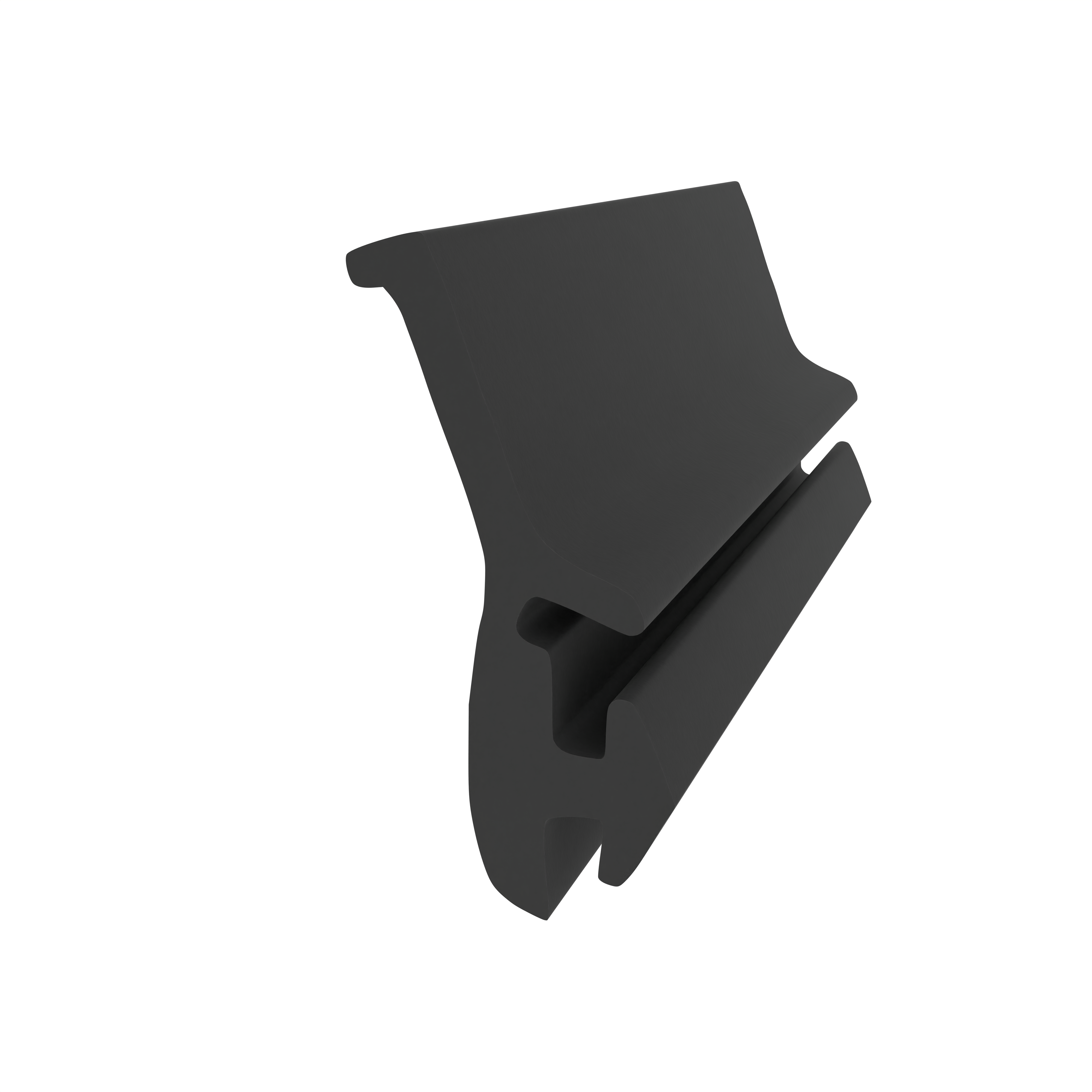 Anschlagdichtung für seitlichen Anschlag | 22 mm Höhe | Farbe: schwarz