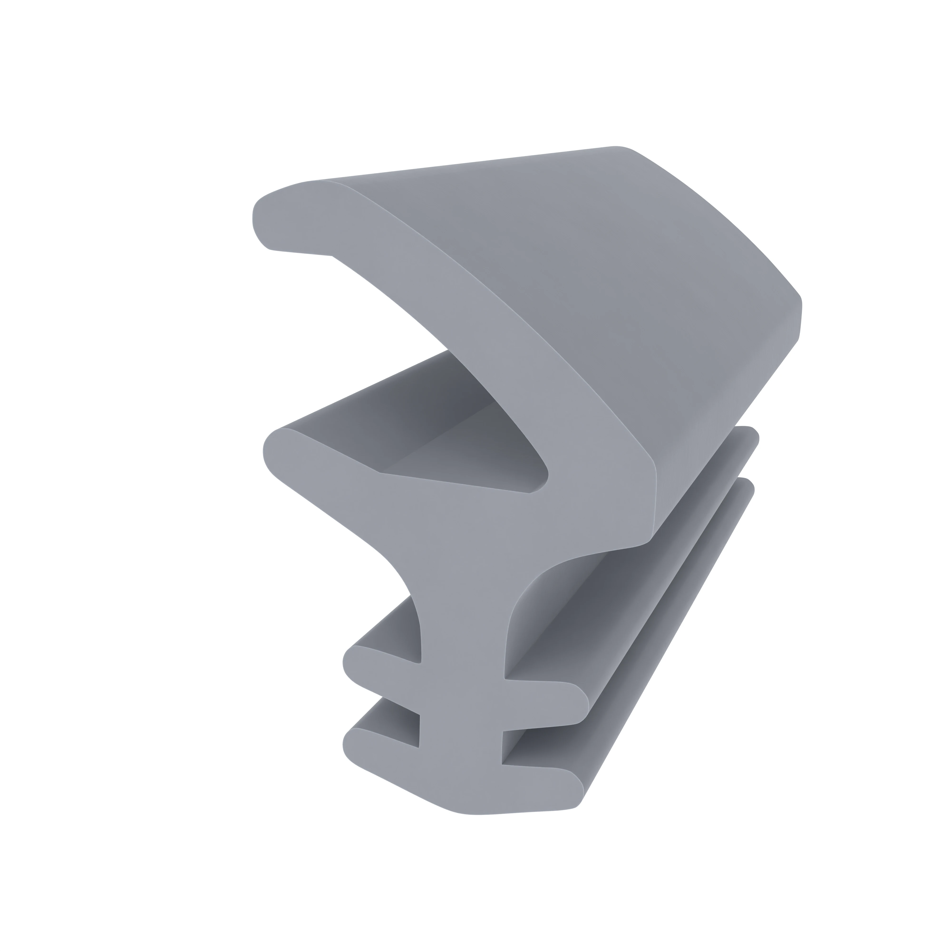 Stahlzargendichtung für Stahlprofile | 11 mm Breite | Farbe: grau