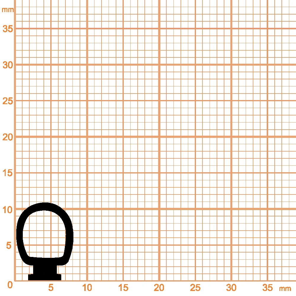 Wetterschenkel Haustür - Schlauchdichtung für Wetterschenkel von Kömmerling | 1160 mm Länge | Farbe: schwarz