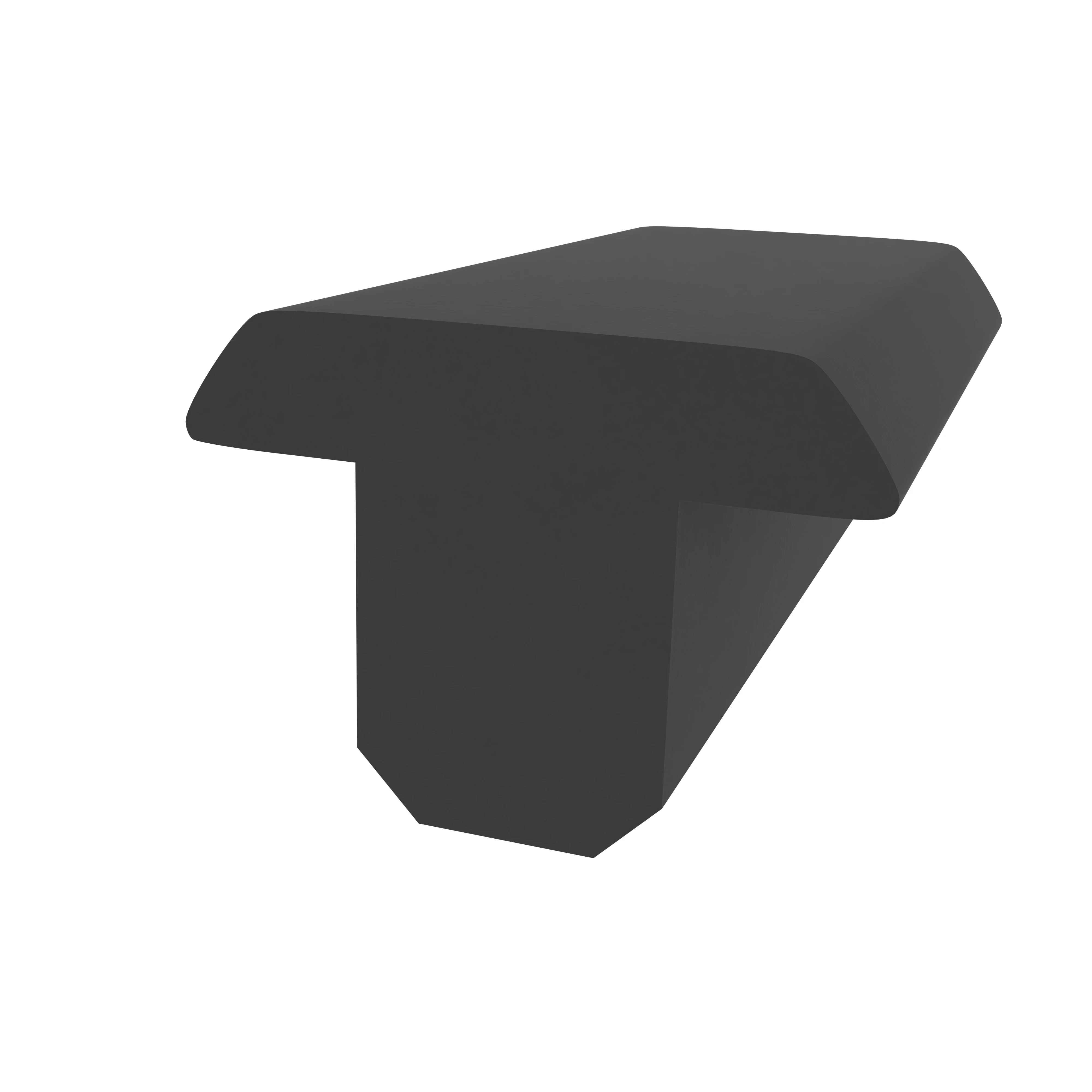 Treppenstufendichtung | Höhe: 8,5 mm | Farbe: schwarz