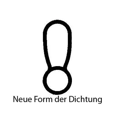 Türrahmen Dichtung - Stahlzargendichtung für Stahltüren | 13 mm Höhe | Farbe: schwarz