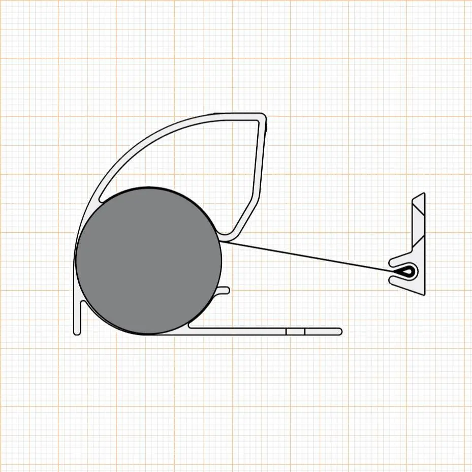 Fingerschutzprofile - Fingerschutz für Rollosysteme | Länge: 1925 mm | Farbe: schwarz