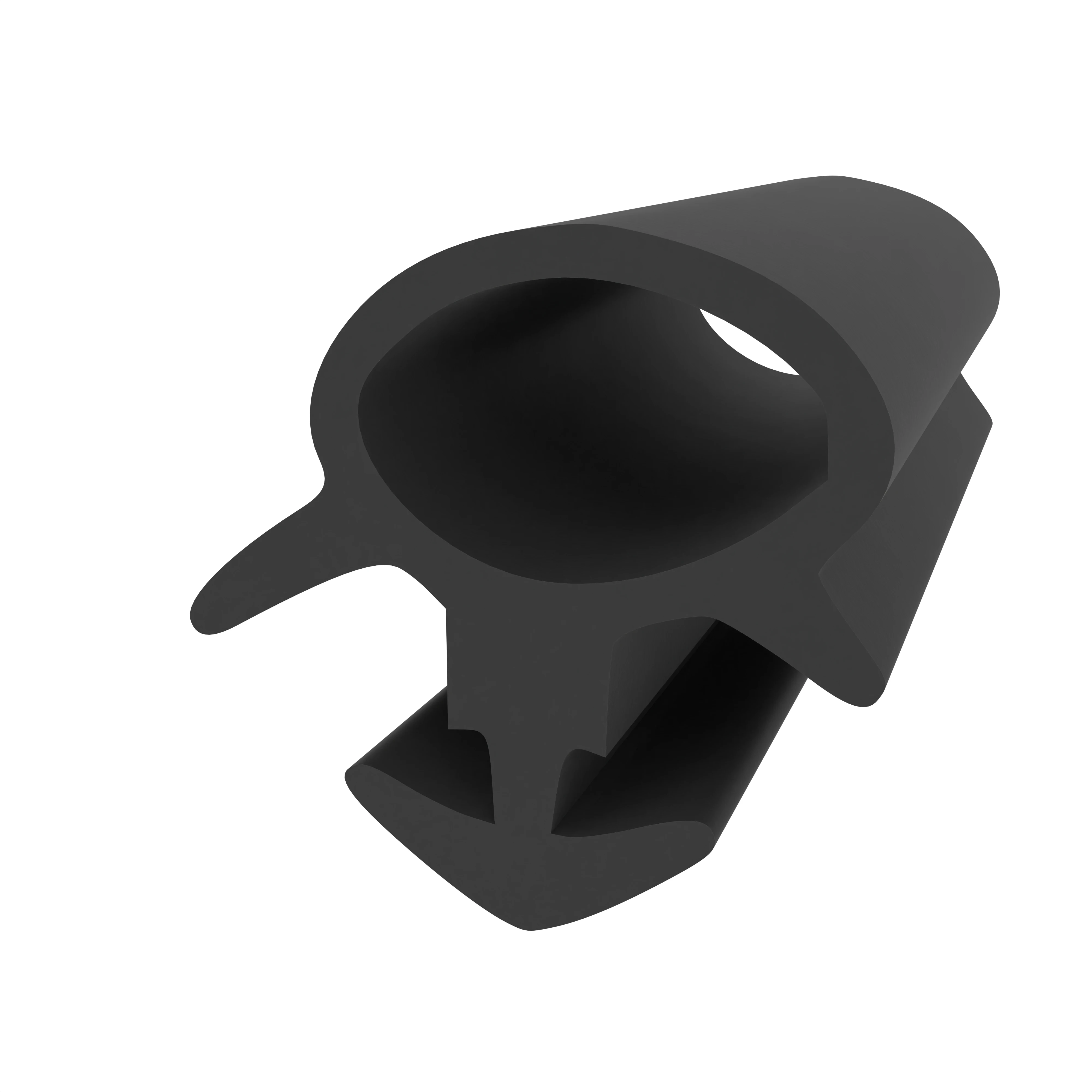 Anschlagdichtung mit Schlauch | 11 mm Höhe | Farbe: schwarz  Anschlagdichtung mit Schlauch | 11 mm Höhe | Farbe: schwarz