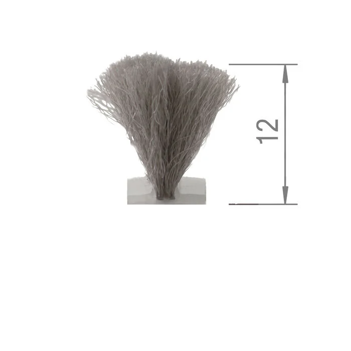 Bürstendichtungen - Bürstendichtung für U-Schienen | Breite: 6,7 mm | Farbe: grau