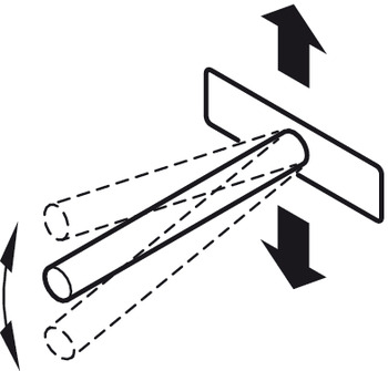 Verbinder & Bodenträger - Tablarträger mit Anschraubplatte | Länge: 110 mm | Breite: 76 mm