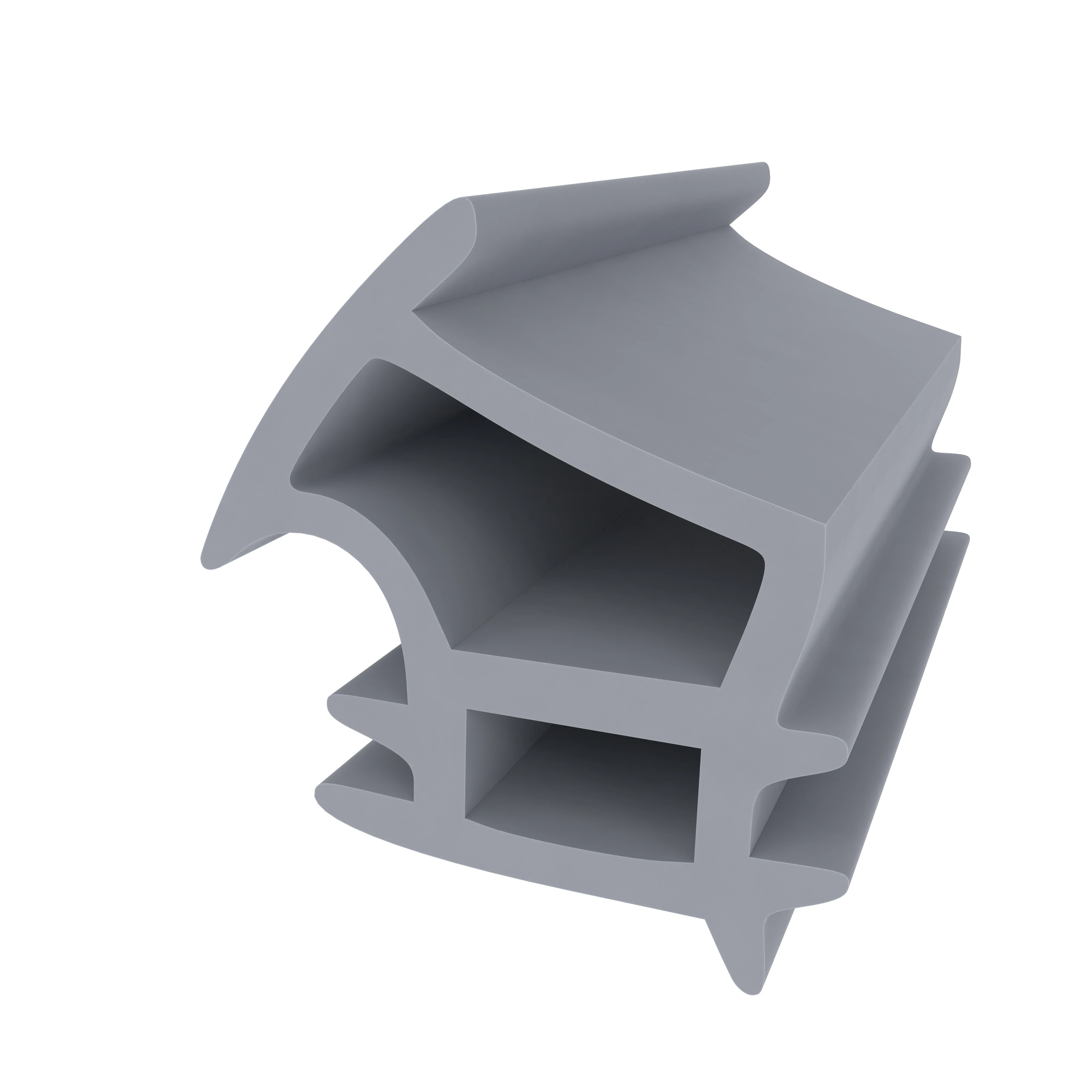 Stahlzargendichtung für Novoferm C-190 Stahltüren | 15 mm Breite | Farbe: grau