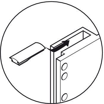 Garderobenlift  für Schränke | Modell: 2004  | Breite: 600 - 1000 mm