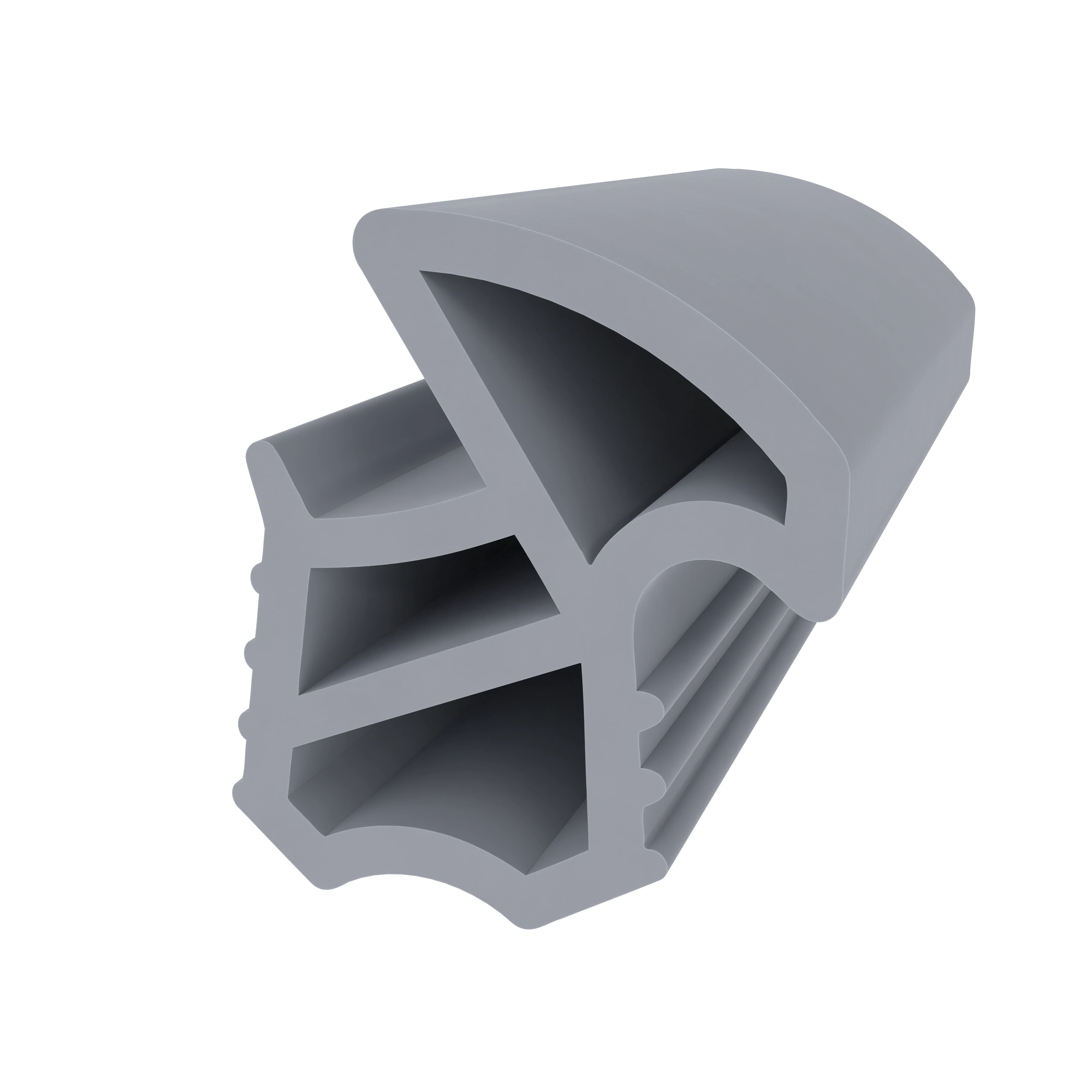 Türrahmen Dichtung - Stahlzargendichtung für Stahlzargen | 17 mm Breite | Farbe: grau
