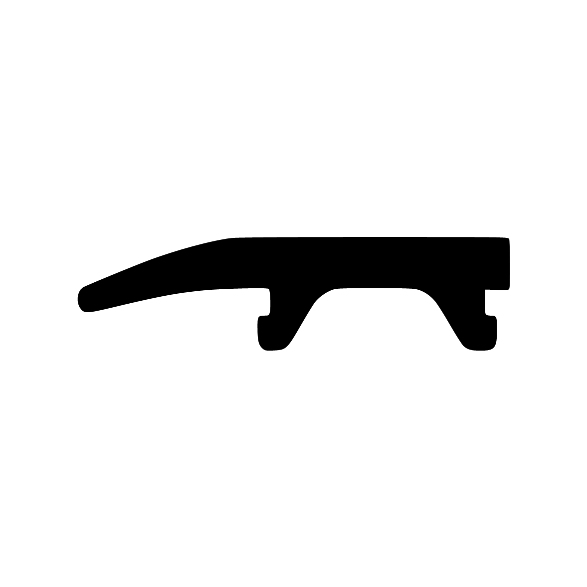 Glasauflage- und Fassadendichtungen - Stahlzargendichtung für Stahlprofile | 47 mm Breite | Farbe: schwarz
