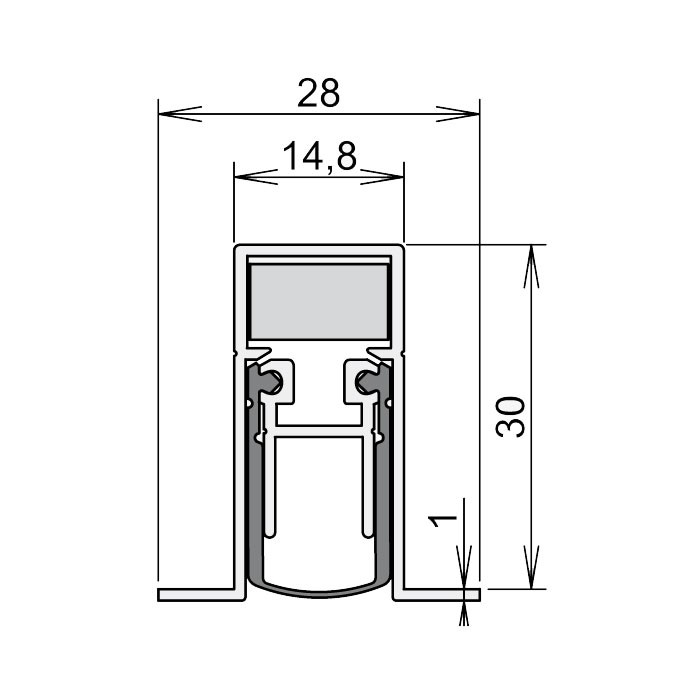 Schall-Ex Duo L-15/31 OS 708 zwei. (708 mm) Schall-Ex Duo L-15/31 OS 708 zwei. (708 mm)