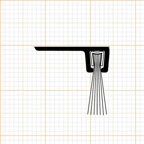 Bürstendichtungen - Bürstendichtung für Türen | Bürstenhöhe: 12 mm | Farbe: Alu-werkblank