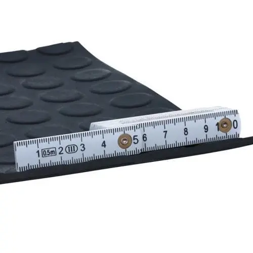 Anti-Vibrationsmatten - Noppenmatte mit flachen Noppen | Dicke: 4 mm | Breite: 1250 mm