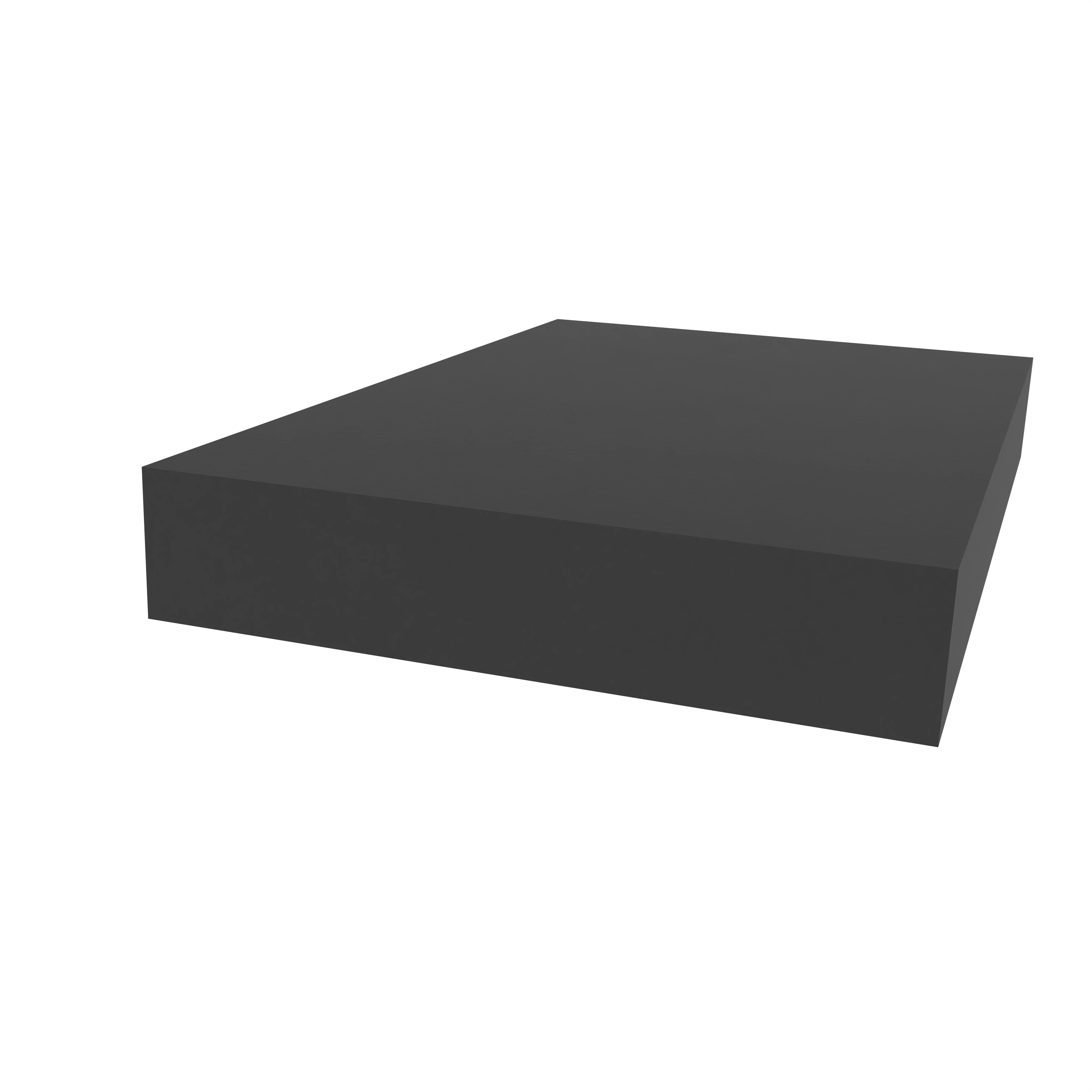 Moosgummi - Moosgummidichtung vierkant | 10 mm Höhe | Farbe: schwarz