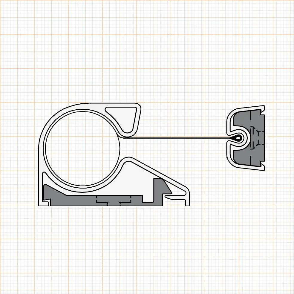 Fingerschutzprofile - Fingerschutz für Rollosysteme | Länge: 1925 mm | Farbe: silber